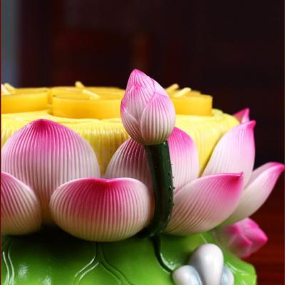 CHẤN NẾN HOA SEN - BAO GỒM 7 ĐẾ NẾN